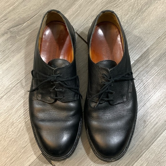 Mephisto Black Pebbled Leather Shock Absorber Lace-Up Oxfords size 11 - Picture 1 of 10